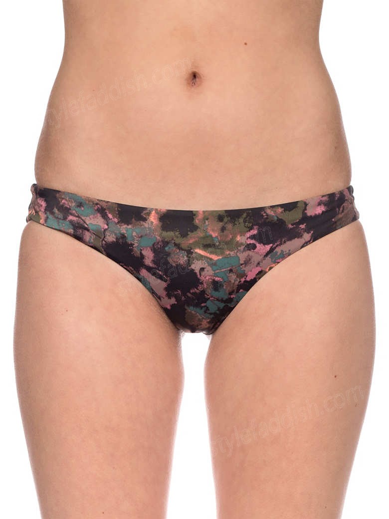 RVCA-Camo Floral Cheeky Bikini Bottom Good quality - -0