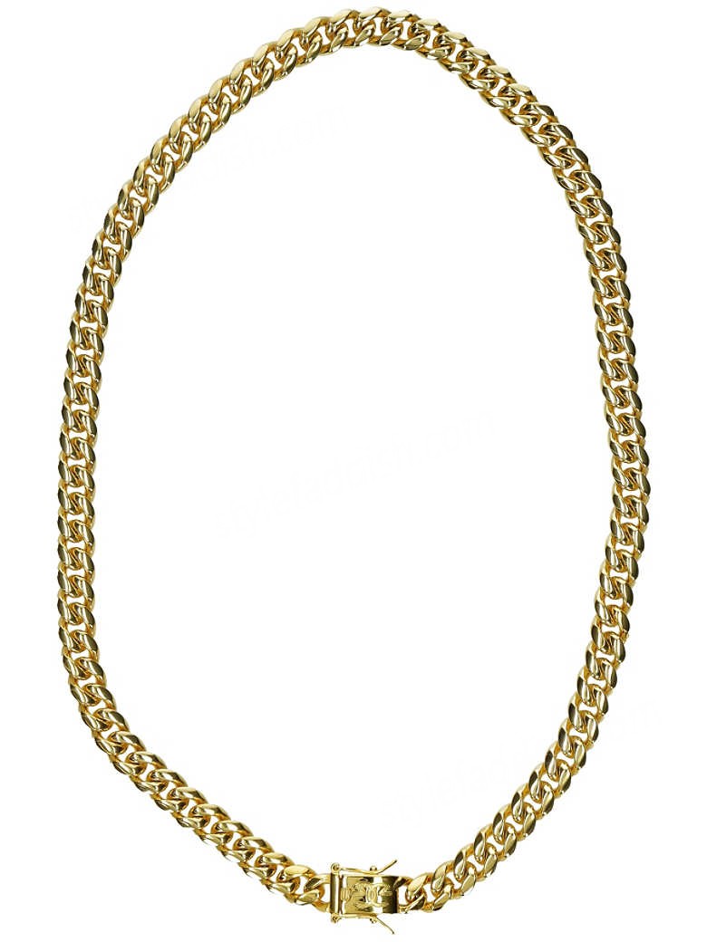 The Gold Gods-10mm 22" Miami Cuban Link Chain Good quality - -0
