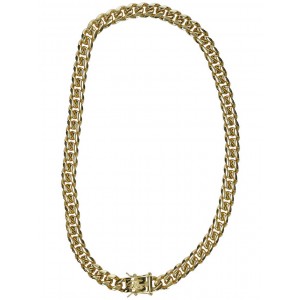 The Gold Gods-10mm 18" Miami Cuban Link Chain Good quality