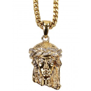 The Gold Gods-Franco Chain Micro Jesus Necklace Good quality