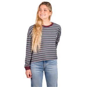 Quiksilver-Stripes Extra Long Sleeve T-Shirt Good quality