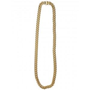 The Gold Gods-Cuban 12mm 30" Curved Link Chain Good quality